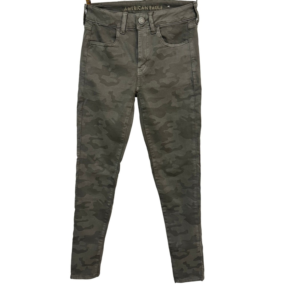 American Eagle Outfitters Hi Rise‎ Jegging Camo Print Women Size 2 Regular